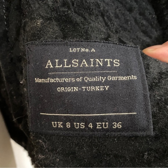 All Saints sheepskin shearling jacket - Picture 5 of 13